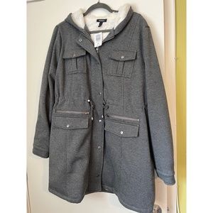Torrid Fleece Sherpa Lined Anorak Size 18, Torrid Size 2